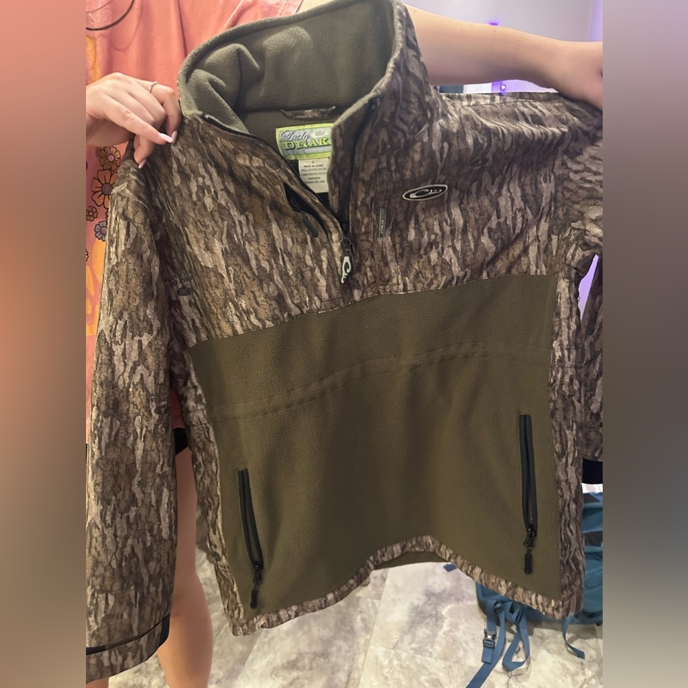 Half zip drake jacket